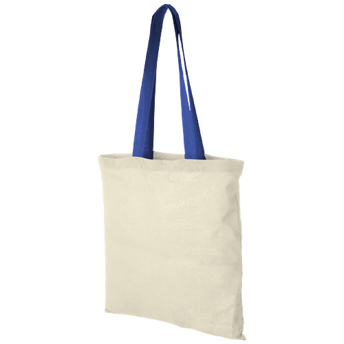 Sac publicitaire coton 100g - Nevada Naturel et Bleu royal
